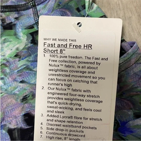 Fast and Free Short 8” - Picture 3 of 4